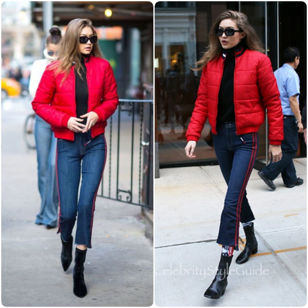 NWT Mother Denim The Insider Crop Step Fray in Speed Racer As Seen On Gigi Hadid - Picture 3 of 16